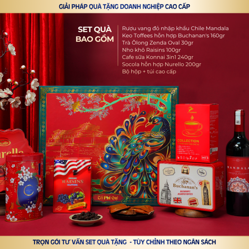Hộp Quà Tặng Khổng Tước