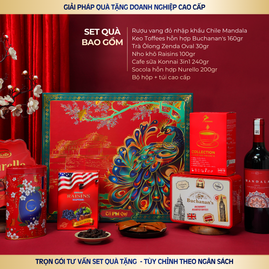 Hộp Quà Tặng Khổng Tước Hộp Quà Tặng Khổng Tước